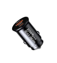 ALLY TE-P10 USB Ve Type-c Çıkışlı Araç İçi Çakmaklık Hızlı Şarj Başlığı (Siyah)