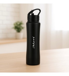 Kişiye Özel 304 Emzikli Termos 500 Ml (Siyah)