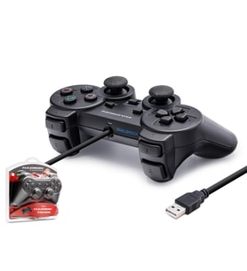 Pc Uyumlu Kablolu Usb Gamepad Oyun Kolu - Siyah HD302