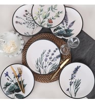 Keramika Çiçek Bahçesi Servis Tabağı 25 Cm 6 Adet - 18938-39-40-41-42-43