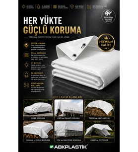 2x4 Mavi Ebatlı PVC Branda Gölgelik Su Geçirmez Çadır - 100-120 gr/m²