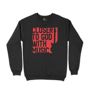 Kırmızı Closer To God Siyah Sweatshirt