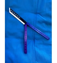 Riva Self Kelebek Antrenman İçin Keskin Olmayan Oyuncak - 3D PLA Plastik Stres Kelebeği Balisong
