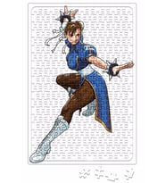 Street Fighter Chun Li Blue Puzzle 240 Parça Yapboz