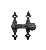 Northcity Antika Pirinç Kapı Mandalı 82x65mm Oksit Kaplama Dekoratif Pencere Mandalı