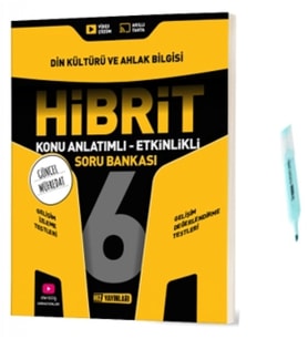 6.Sınıf HİBRİT Din Kültürü Konu Anlatımlı Etkinlikli Soru Bankası (Yeni Müfredat)