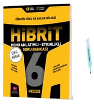 6.Sınıf HİBRİT Din Kültürü Konu Anlatımlı Etkinlikli Soru Bankası (Yeni Müfredat)