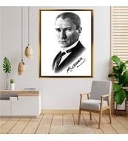 ÇERÇEVELİ ATATÜRK TABLO S564