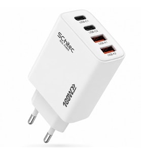 SChitec 100W 4 Çıkışlu 2 Type-C + 2 UsbA QC 3.0 Süper Hızlı Şarj Adaptörü Başlığı HG/TA-106EU