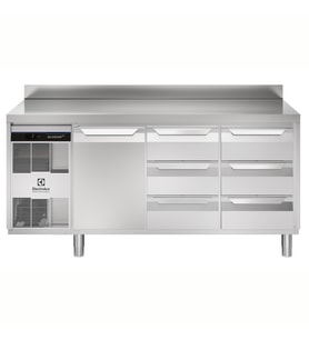 Electrolux Professional EH3H3ACC Endüstriyel Tip S.tezgah,440l,1kapı+6x1/3çekmece,sırt-hd ,710050