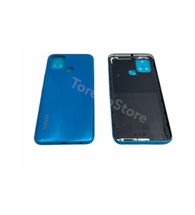 Infinix Hot 10T Arka Pil Kapağı Mavi X689C X689B