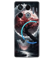 Infinix GT 20 Pro Kılıf Boutique Baskılı Resimli Ağaç ve Ay Pcode -057