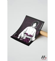 Naruto Sasuke Uchiha Poster, Çerçevesiz Yüksek Kalite Duvar Afişi - Anime Severlere