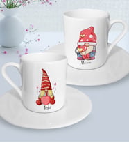 BK Gift Kişiye Özel Sevgililer Temalı 2’li Türk Kahvesi Fincanı, Sevgililer Günü Hediyesi, Sevgiliye Hediye, Ev Hediyesi-6