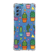 PrintiFy Samsung Galaxy M52 Uyumlu Water Color 4 Baskılı Şeffaf Köşe Korumalı Antişok Kılıf