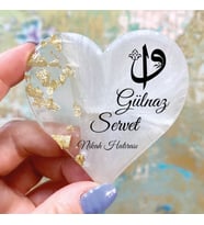 Epoksi Magnet Hediyelik -ETİKET DEĞİLDİR!! - Düğün, Nişan, Nikah, Kına, Söz Hatırası (Gold)