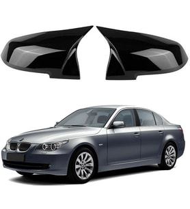 Bmw E60 05-11 Araca Özel Batman Yarasa Ayna Kapağı Pianoblack
