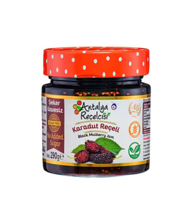 Antalya Reçelcisi Karadut Reçeli 290g Şekeri Meyveden