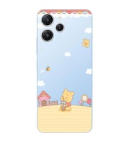 Xiaomi Redmi 12 Uyumlu Uyumlu Winnie The Pooh Tasarımlı Şeffaf Telefon Kılıfı