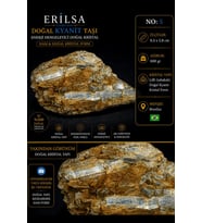Sertifikalı Doğal Kyanit Taşı Kütle – Ham Kristal Yapılı Koleksiyonluk Mineral Dekor Taşı NO5