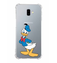 Samsung Galaxy J6 Plus  Köşe Korumalı Antişok Kapak Donald Duck Tasarımlı Şeffaf  Kılıf