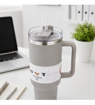 MiniQup Sipstraw 900 ML Pipetli Paslanmaz Çelik Termos