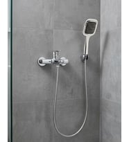 Siyah Duş Seti El Duşu Başlığı Spiral Hortum Dayanıklı Banyo Duş Aksesuarı