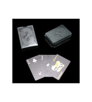 Kişiye Özel Kurukafa Tasarımlı Siyah İskambil Oyun Kartı - 9x6x2cm