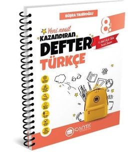 Çanta Yayınları 8. Sınıf Türkçe Okula Yardımcı Kazandıran Defter 