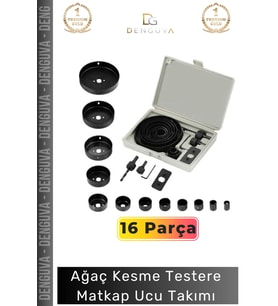 #MatkapUcuTakımı 16 Parça Panç Seti Metal Ahşap Plastik Alüminyum Delme Aparatı Kesme Matkap Ucu Tak