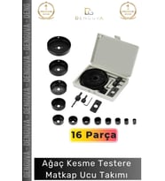 #MatkapUcuTakımı 16 Parça Panç Seti Metal Ahşap Plastik Alüminyum Delme Aparatı Kesme Matkap Ucu Tak