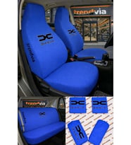 Dacia (Yeni) Logolu Oto Koltuk Kılıfı Ön Arka Set – Penye Universal Koltuk Koruyucu Servis Kılıfı