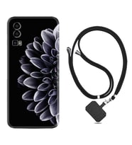 General Mobile Gm 23 Kılıf Silikon Boyun Askılı İpli Desenli Silikon Çiçekler 1639