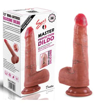 Dustin - Ultra Yumuşak Dokulu Realistik Dildo Çift Katmanlı Silikon Gerçekçi Yapay Penis 19 CM