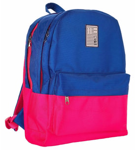 Its Just My Bag Mavi Pembe Kolej Sırt Çantası - Üç Gözlü - Me Partners 10066
