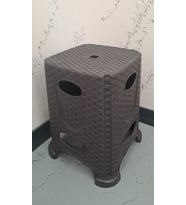 LEVA TABURE RATTAN PADİŞAH HASIR BÜYÜK ANTRASİT - KAHVERENGİ ( 1 ADET FİYATIDIR )