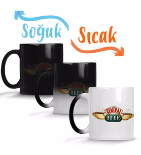 Central Perk Friends Sihirli Kupa Bardak Porselen