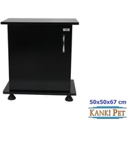 Kanki Pet 50 Cm MDF Akvaryum Sehpa Siyah 50x50x67h Cm