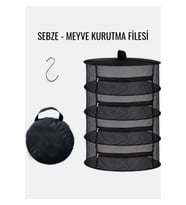 4 Bölmeli Sebze Meyve Bitki Kurutma Filesi, Çok Amaçlı Asılabilir Sepet Kurutma Organizeri