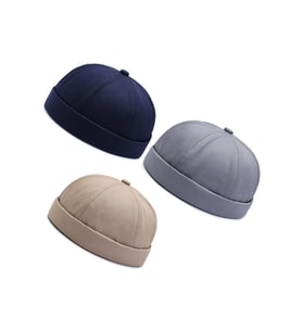 3 Lü Set %100 Pamuk Cap Ayarlanabilir Docker Şapka Yazlık Takke Şapka Retro Şapka Takke Şapka
