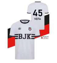 Beşiktaş Orijinal Lisanslı Nostalji Beyaz Bjk Kişiye Özel Çocuk Forma (Beyaz - Beyaz)