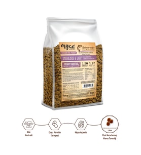 MyCat Original Az Tahıllı Somon Balıklı Diyet & Kısır Kedi Maması 1kg