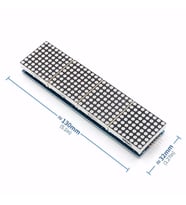 MAX7219 4lü Dot Matrix Modül 64 Nokta Led Ekran 5V 8x8 Matris