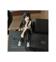 Anime PVC Figür Siyah Saçlı Kız Koleksiyonluk Oyuncak Bebek Detaylı Tasarım Hediyelik