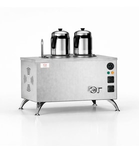 Anka Pro Elektrikli Full Otomatik Çay Kazanı 2 Demlikli 20 Litre Paslanmaz