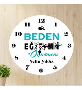 Beden Eğitimi Öğretmeni Duvar Saati