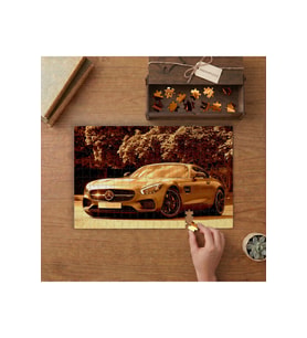 Lüks Araba Tasarımı 240 parça Ahşap Puzzle Ahşap Kutuda MP02095