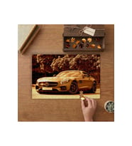 Lüks Araba Tasarımı 240 parça Ahşap Puzzle Ahşap Kutuda MP02095