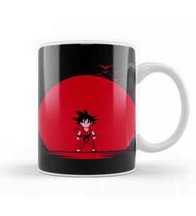 Super Saiyan Dbz Red Moon Kupa Bardak Porselen
