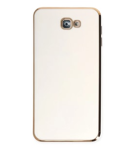 Galaxy J7 Prime Kılıf Volet Silikon - Beyaz